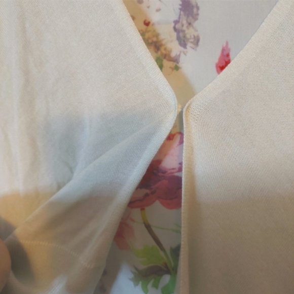 Ted Baker Cleme Wallpaper Print Cardigan Sweater size 1 nwot - Picture 11 of 13